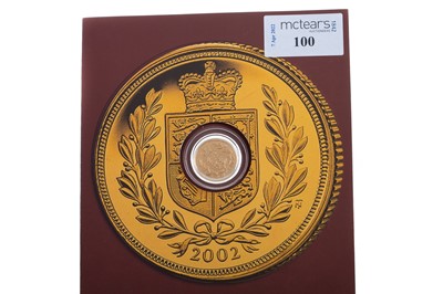 Lot 100 - THE GOLDEN JUBILEE SOVEREIGN DATED 2002