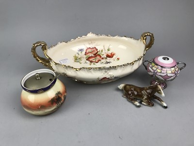 Lot 531 - A ROYAL DOULTON BURSLEM TOILET EWER, ALONG WITH OTHER CERAMICS