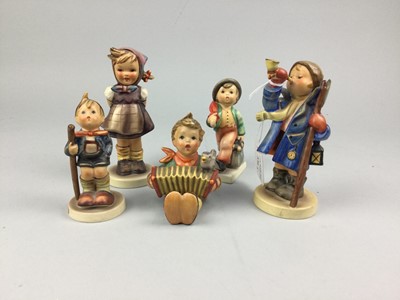 Lot 536 - A LOT OF FIVE HUMMEL FIGURES