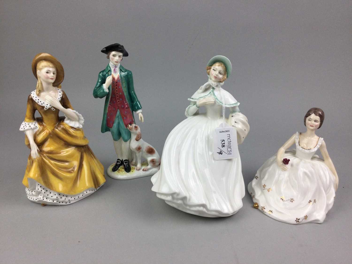 Lot 538 - A LOT OF NINE ROYAL DOULTON AND OTHER FIGURES