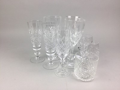 Lot 539 - A COLLECTION OF CRYSTAL GLASSES