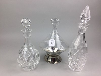 Lot 540 - A LOT OF FIVE DECANTERS