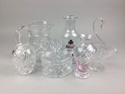 Lot 543 - A COLLECTION OF CRYSTAL