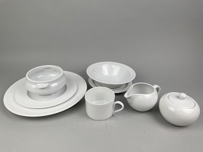 Lot 544 - A MODERN WHITE CERAMIC DINNER SERVICE