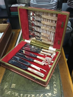 Lot 120 - A LOT OF VARIOUS SILVER PLATED FLATWARE