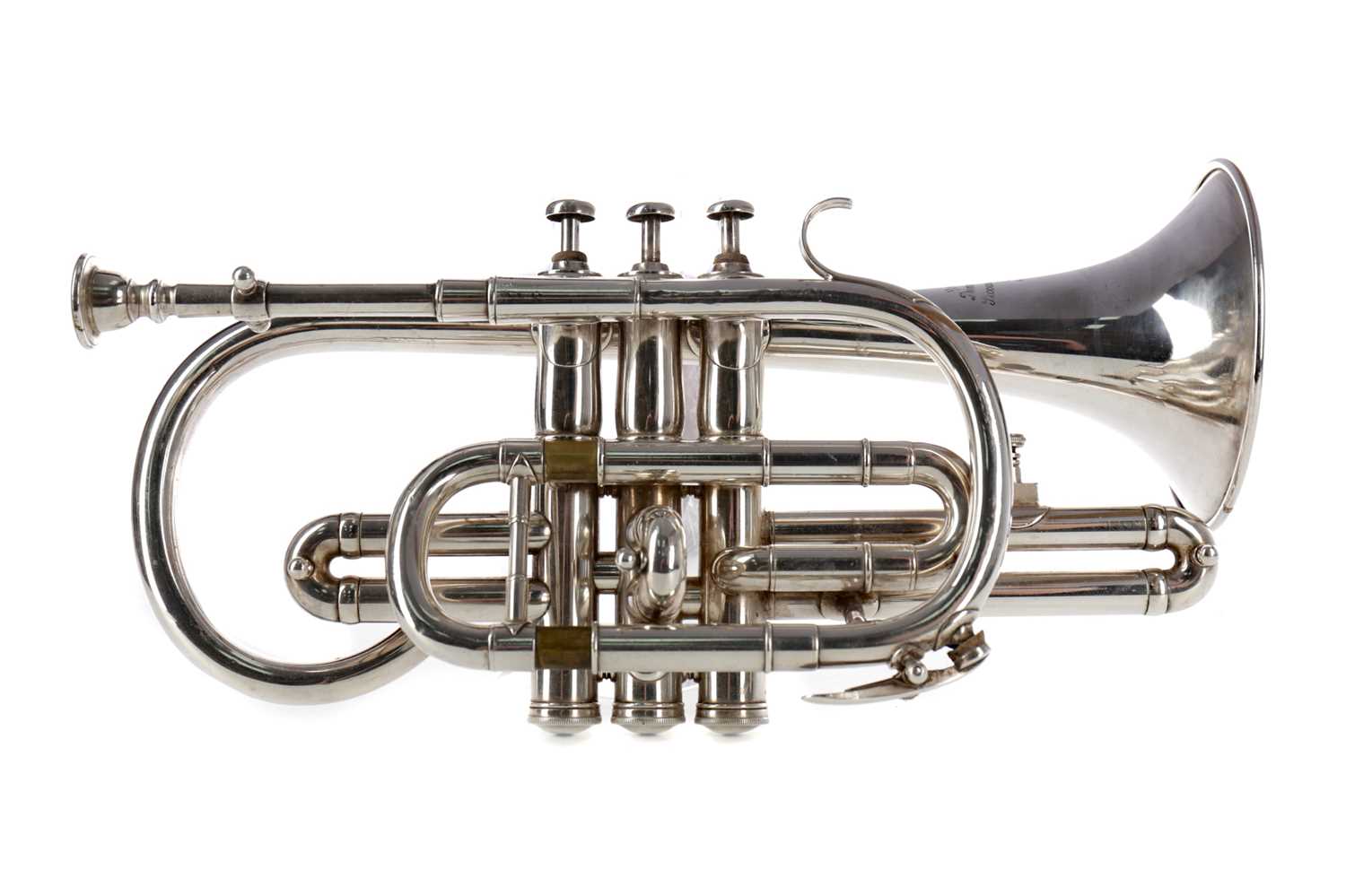 Lot 1119 - A CASED CORNET BY HAWKES & SON