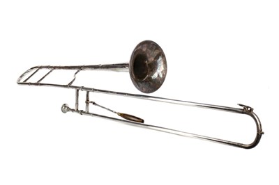 Lot 1122 - A BASS TROMBONE IN G BY F. BESSON