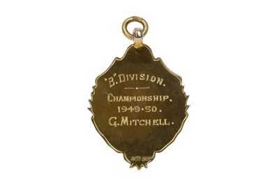 Lot 1701 - GEORGE MITCHELL OF GREENOCK MORTON F.C. - HIS B DIVISION WINNERS GOLD MEDAL 1950