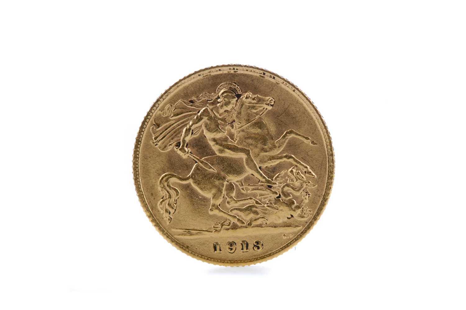 Lot 6 - A GEORGE V GOLD HALF SOVEREIGN DATED 1913