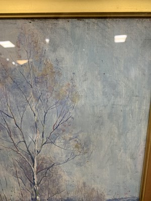 Lot 104 - SILVER BIRCH TREE, AN OIL BY ROBERT MCGOWN COVENTRY