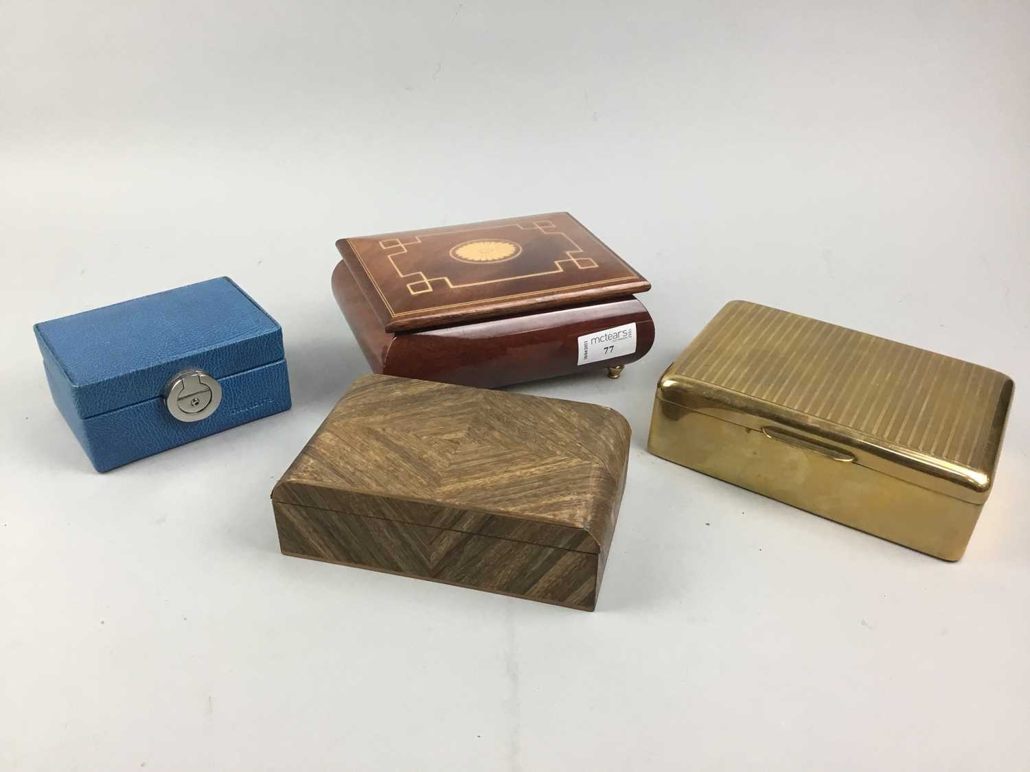 Lot 77 - A LOT OF BOXES INCLUDING CIGARETTE AND TRINKET BOXES
