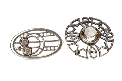 Lot 801 - TWO SCOTTISH SILVER BROOCHES
