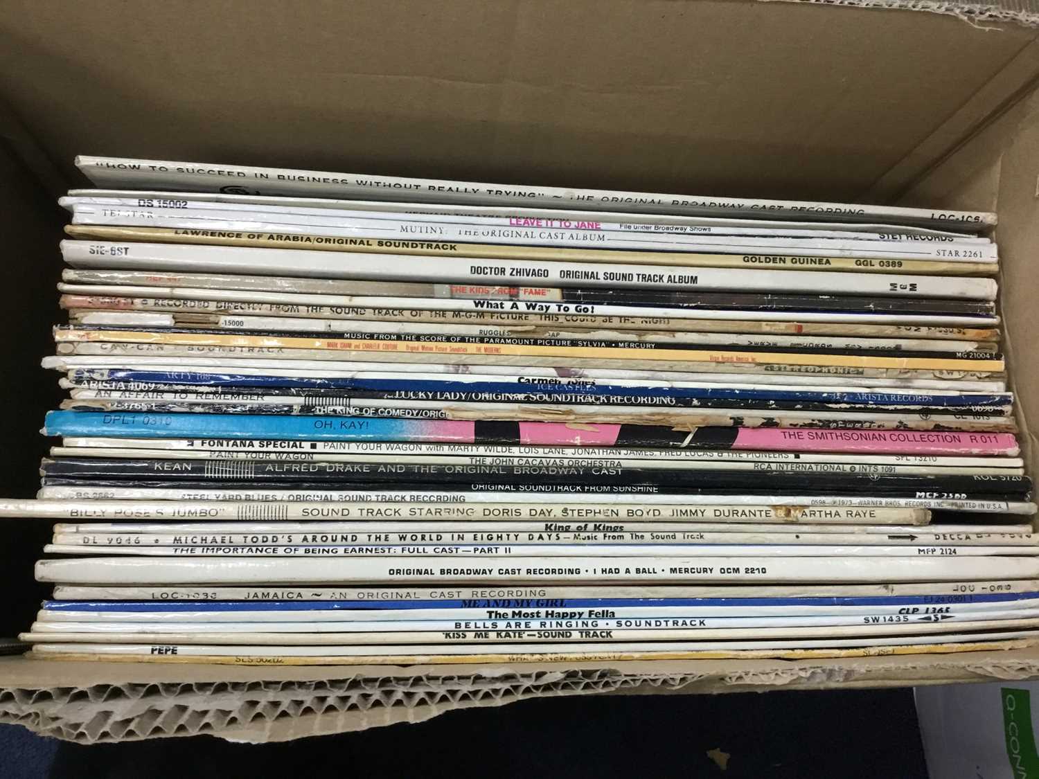 Lot 43 - A LOT OF OF OVER 70 ORIGINAL FILM AND STAGE SOUNDTRACK VINYL LPs
