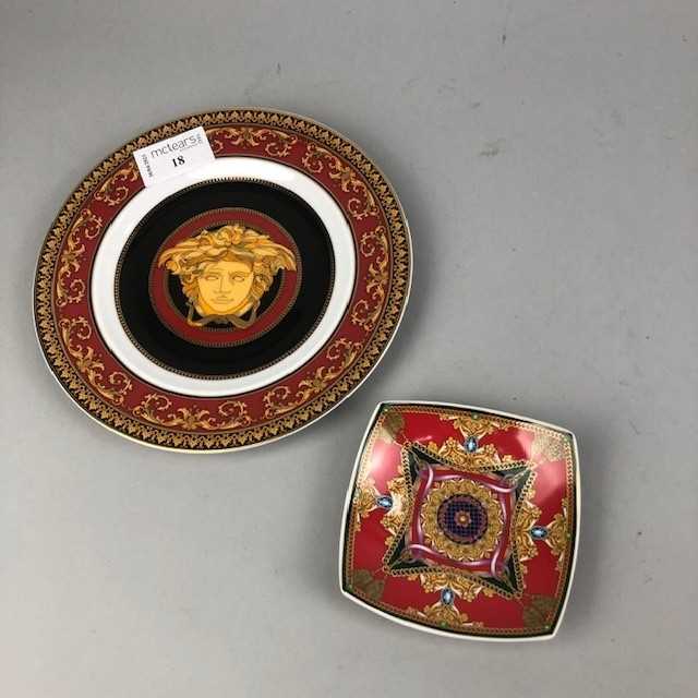 Lot 18 - A ROSENTHAL VERSACE PLATE AND DISH