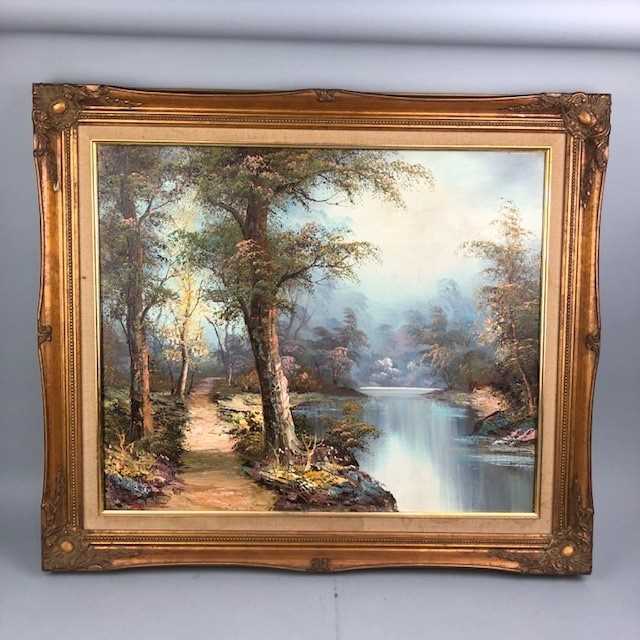 Lot 6 - A LANDSCAPE SIGNED B. COHEN AND TWO OTHERS