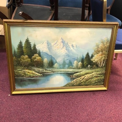 Lot 6 - A LANDSCAPE SIGNED B. COHEN AND TWO OTHERS