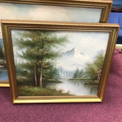 Lot 6 - A LANDSCAPE SIGNED B. COHEN AND TWO OTHERS