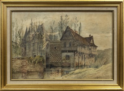 Lot 113 - CHATEAU ST GERMAIN, A WATERCOLOUR BY STRUAN ROBERTSON