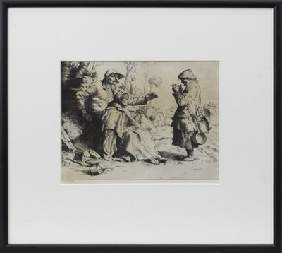 Lot 119 - THE TINKER, AN ETCHING BY WILLIAM STRANG