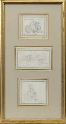 Lot 121 - THREE STUDIES OF RONNIE LINDSAY IN 1879 BY LADY JAME EVELYN LINDSAY