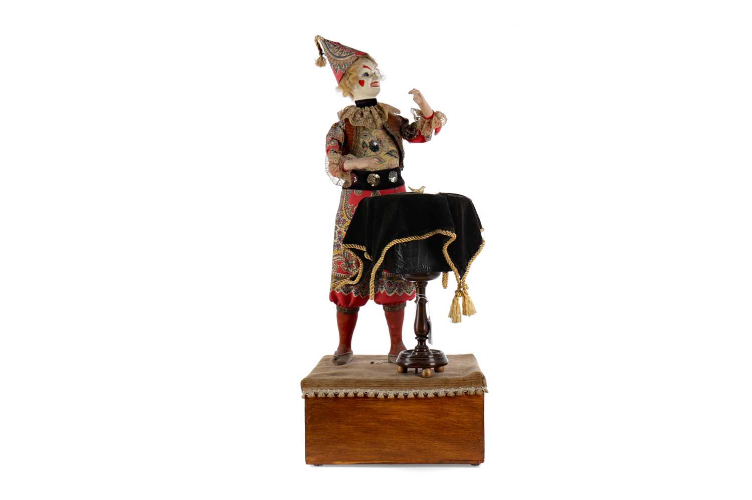 Lot 1396 - A VICTORIAN AUTOMATON OF A CONJURER