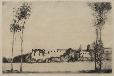 Lot 126 - POITIERS, AN ETCHING BY JAMES MCBEY
