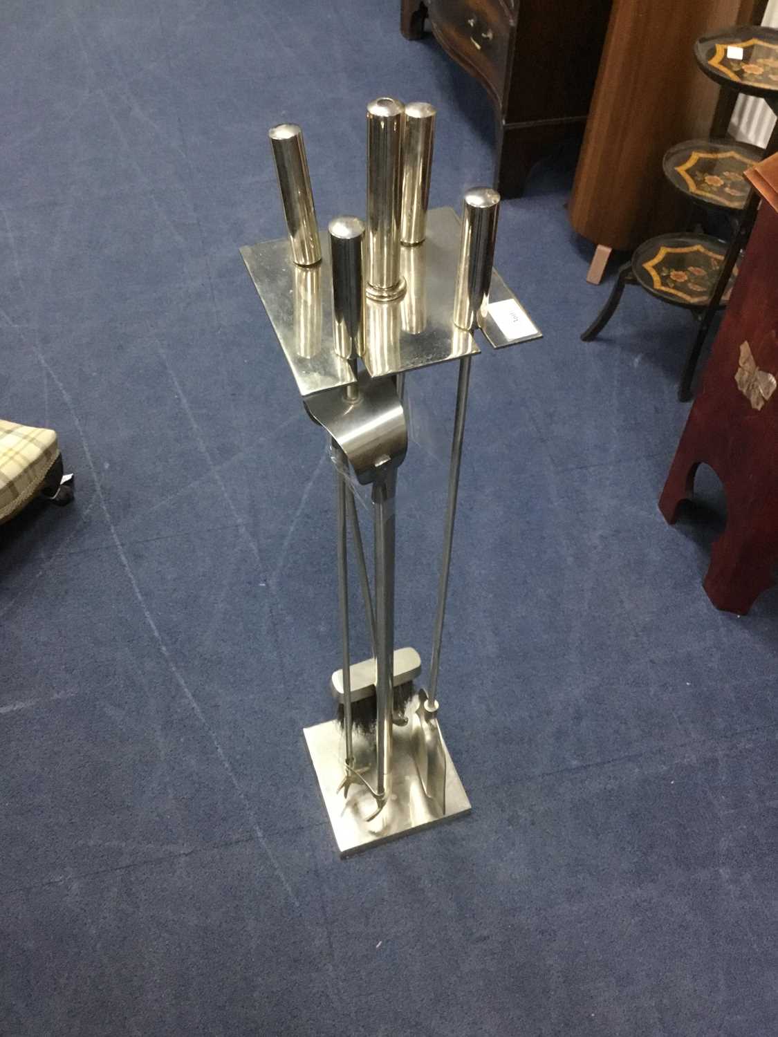 Lot 360 - A FORESTIER FIRE IRON SET