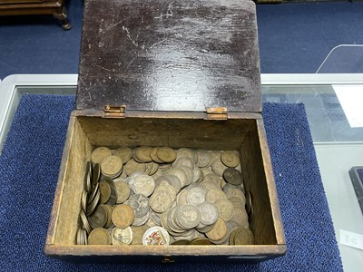 Lot 217 - A LOT OF MAINLY EARLY 20TH CENTURY COPPER PENNIES AND OTHER COINS