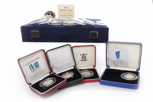 Lot 265 - GROUP OF SILVER PROOF COINS including...