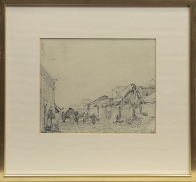 Lot 206 - STREET STUDY, A PENCIL BY HARRY BERSTECHER