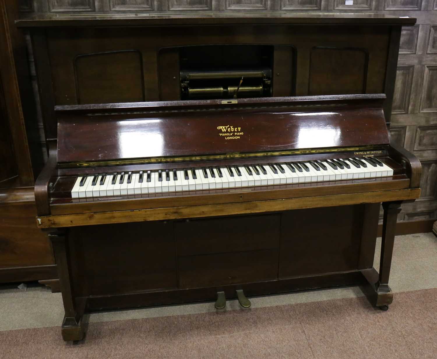 Lot 1141 - AN EARLY 20TH CENTURY 'PIANOLA' PIANO BY WEBER