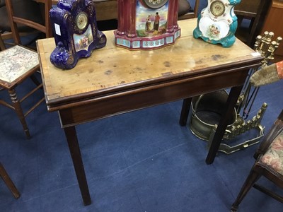 Lot 461 - A LATE 19TH CENTURY MAHOGANY FOLDING TABLE
