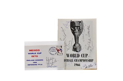 Lot 1759 - AN AUTOGRAPHED WORLD CUP FOOTBALL CHAMPIONSHIP 1966 PROGRAMME AND ANOTHER