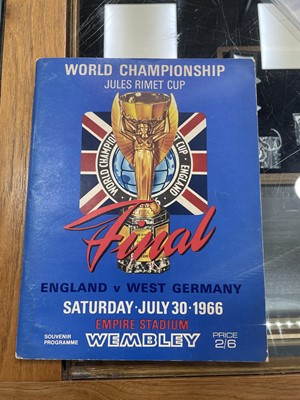 Lot 1761 - AN ENGLAND VS. WEST GERMANY WORLD CUP PROGRAMME 1966