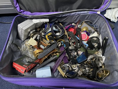 Lot 480 - A LARGE COLLECTION OF FASHION WATCHES