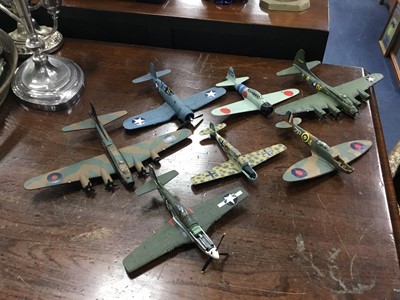 Lot 487 - A COLLECTION OF MODEL AEROPLANES AND CARS