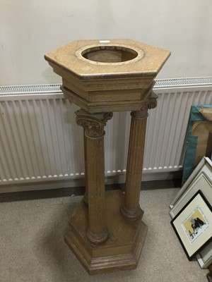 Lot 500 - A CHURCH'S  OAK FONT