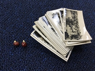 Lot 541 - A LOT OF TWO INDIAN LUCKY ELEPHANT BEANS AND INDIAN VIEW CIGARETTE CARDS