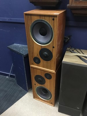 Lot 527 - A LOT OF SPEAKERS INCLUDING A PAIR OF DOMUS SPEAKERS