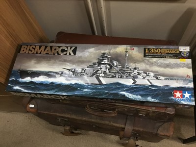 Lot 539 - A LOT OF TWO TAMIYA BATTLESHIP MODEL KITS