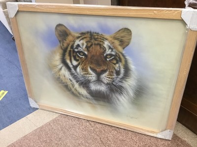 Lot 551 - A LOT OF PICTURES AND PRINTS OF TIGERS