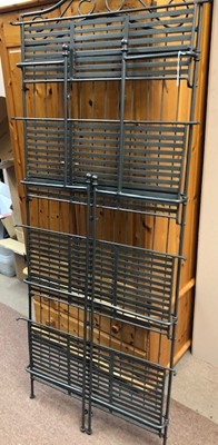 Lot 493 - A MODERN METAL WHATNOT