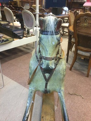 Lot 1352 - A LATE VICTORIAN ROCKING HORSE