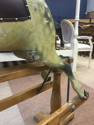 Lot 1352 - A LATE VICTORIAN ROCKING HORSE