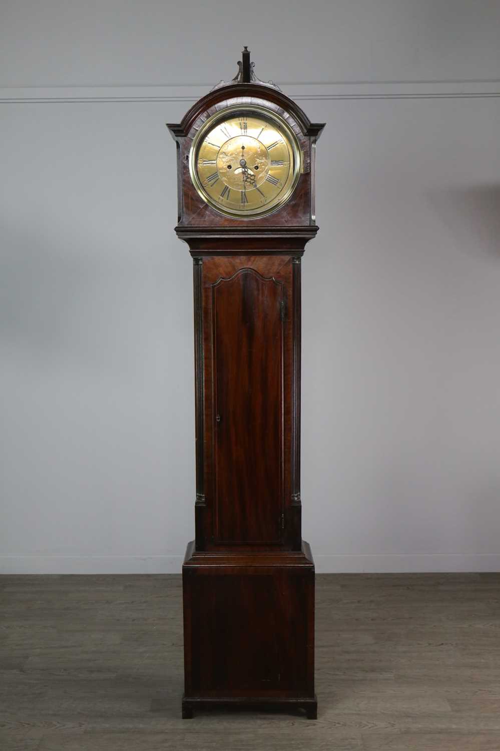 Lot 1143 - A 19TH CENTURY LONGCASE CLOCK BY WILLIAM WINSTANLEY OF HOLYWELL