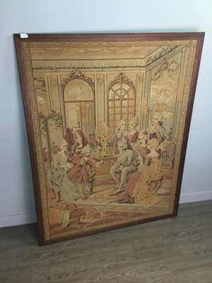 Lot 335 - A BELGIAN VERDURE TYPE TAPESTRY WALL HANGING