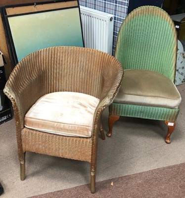 Lot 522 - A LOT OF TWO LLOYD LOOM WICKER CHAIRS