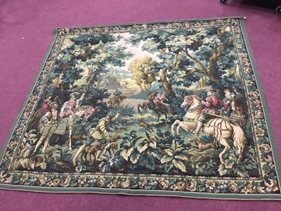 Lot 523 - A MACHINED TAPESTRY PANEL