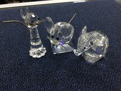 Lot 595 - A LOT OF SWAROVSKI CRYSTAL ANIMALS