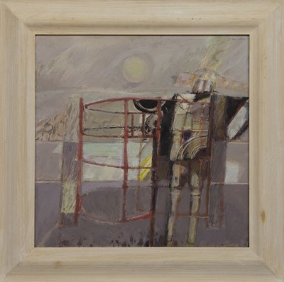 Lot 613 - ENTRANCE TO PLOCKTON AIRSTRIP, AN OIL BY JAMES HARDIE